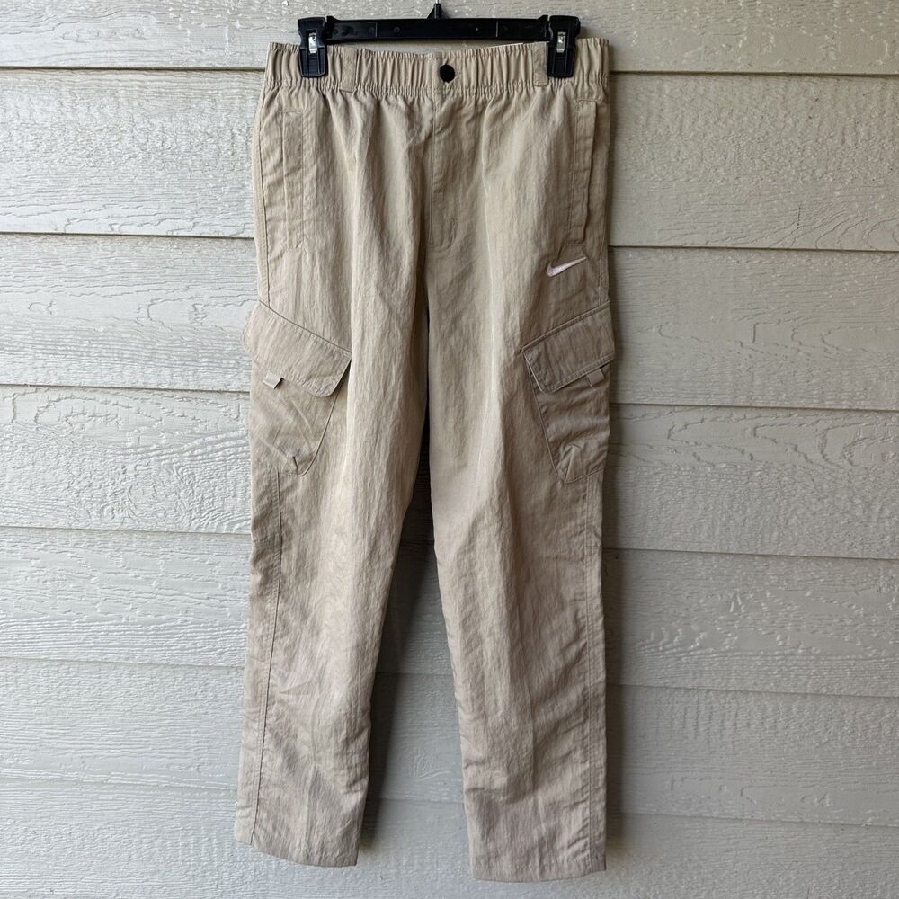 Nike Big Kids Outdoor Play Woven Cargo Nylon Pants Khaki Kids XL FD3239-247